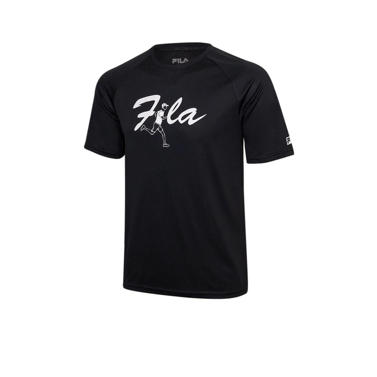 FILA Tennis TSA240814M Men's Training T-Shirt - Black - 2XL (US SIZE)