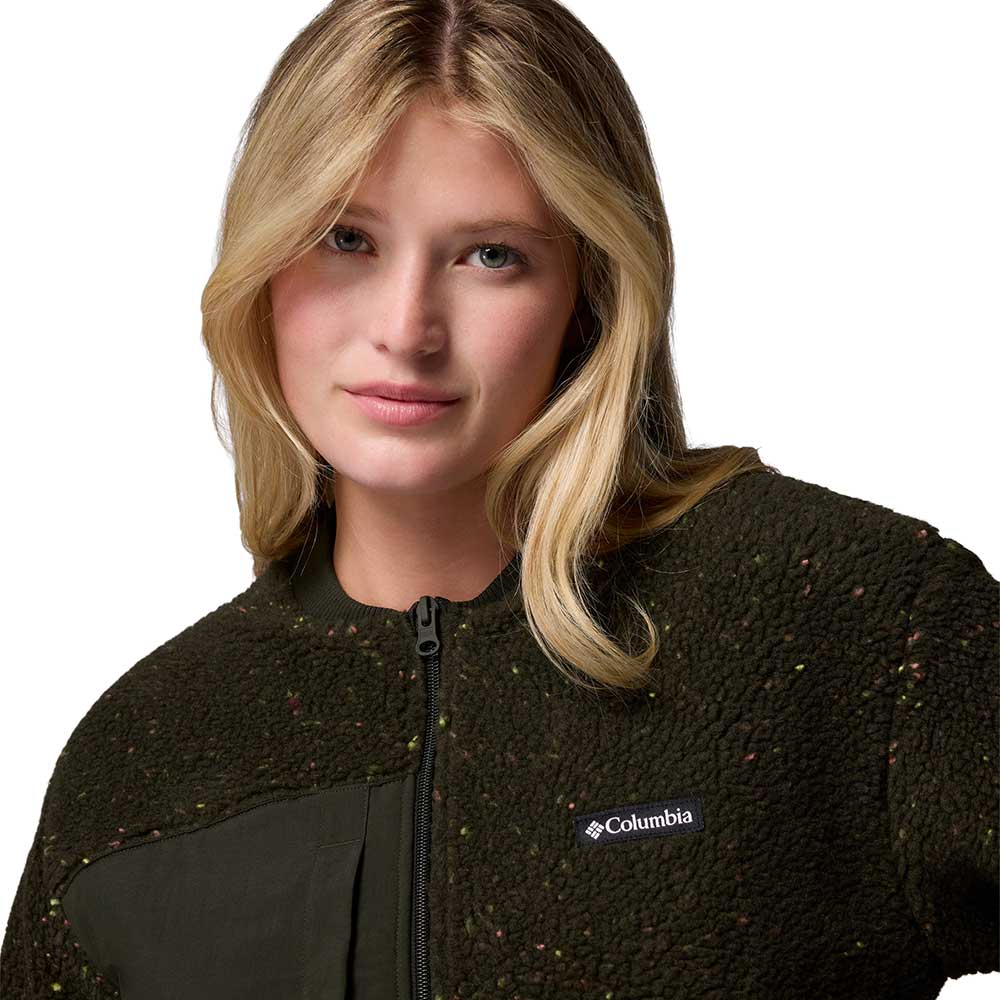 COLUMBIA Stellar Path™ Fleece Bomber Full Zip Women's Jacket - Green - 2XL (US SIZE)