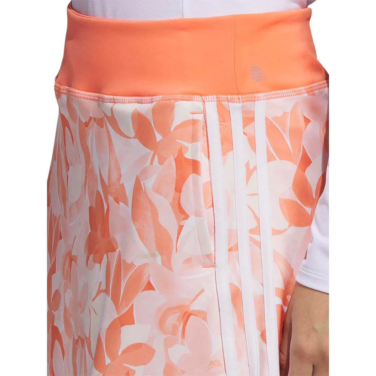 ADIDAS Floral 15-Inch Women's Golf Skort - Orange - 2XL (ASIAN SIZE)