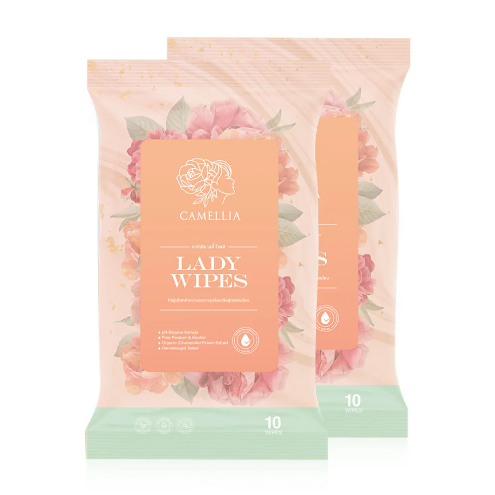 Camellia Lady Wipes [10 Sheets x 2pcs] — 2pcs