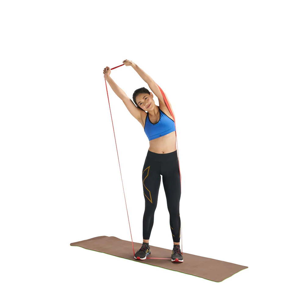 EXEO Super Band แถบยางบริหารแบบห่วงยาว 0.8 มม. - Red - ONE SIZE