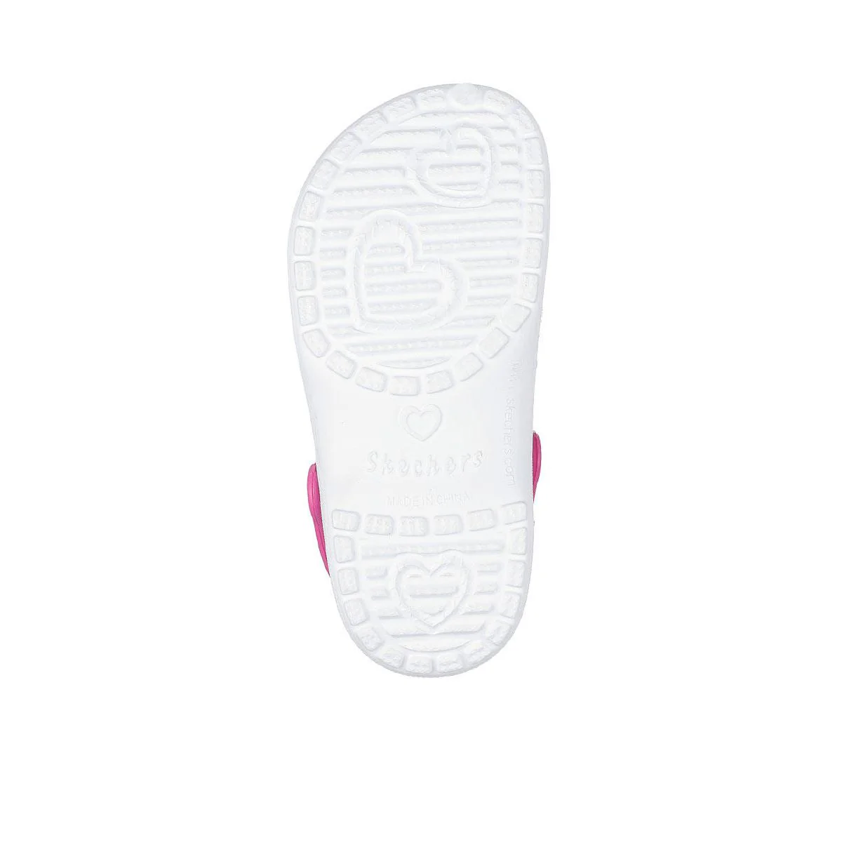 Шарм Skechers Foamies®: Heart er — цвет белый, размер US 1, Vibin Friends Girls Sandals