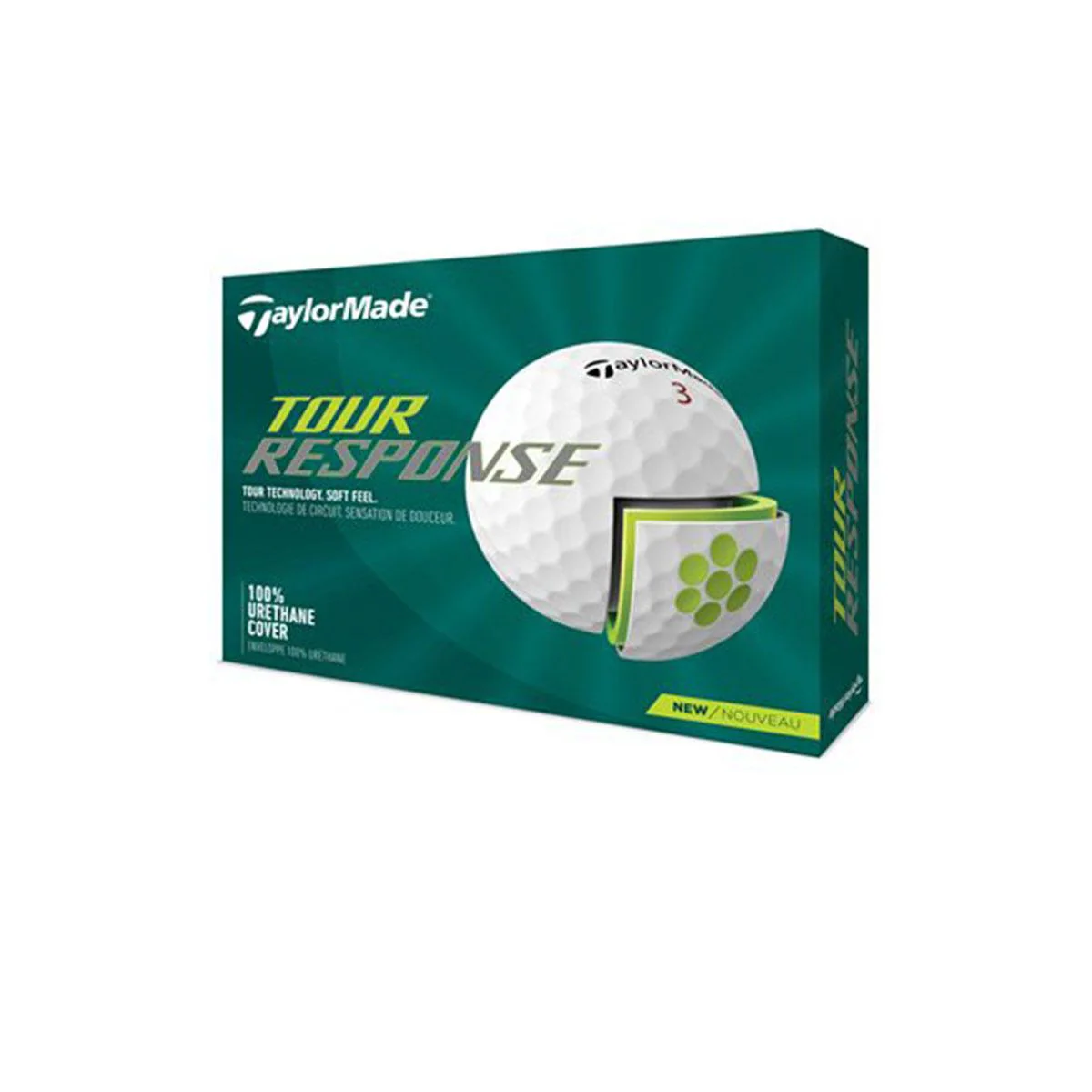 TAYLORMADE Tour Response Golf Balls (12 Balls Pack) - White - ONE SIZE