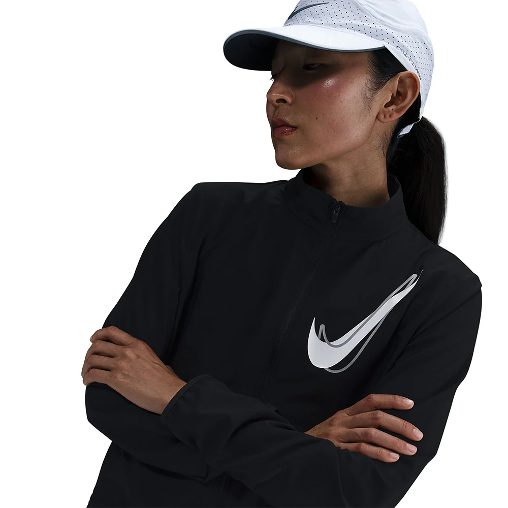 NIKE Swoosh Dri-FIT Women's Running Jacket - Black - L (US SIZE)