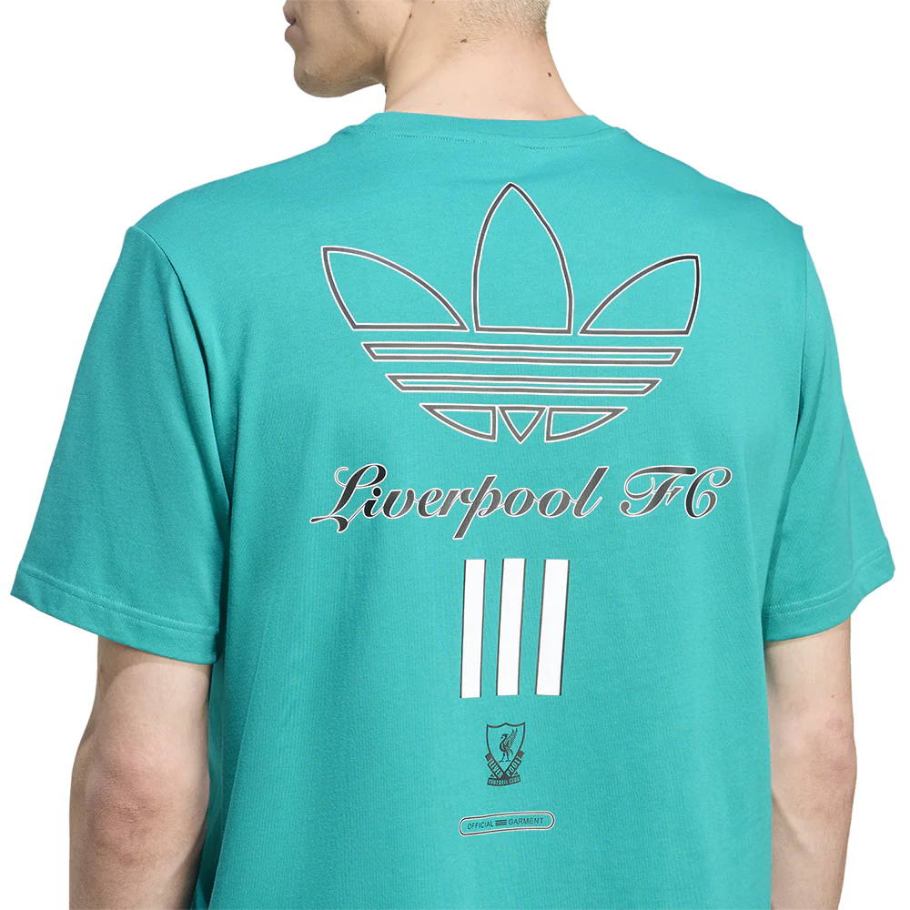 ADIDAS Liverpool FC Terrace Icons Graphic Men's Football T-shirt - Green - 2XL (UK SIZE)