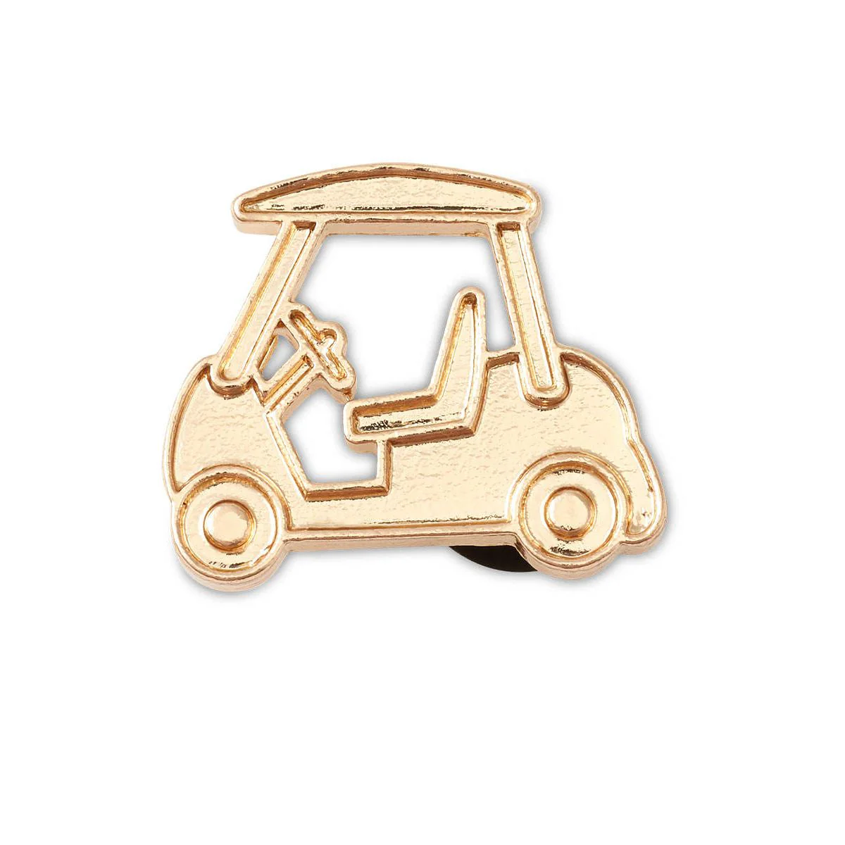 CROCS Jibbitz Gold Golf Cart Shoes Charm - Gold - ONE SIZE