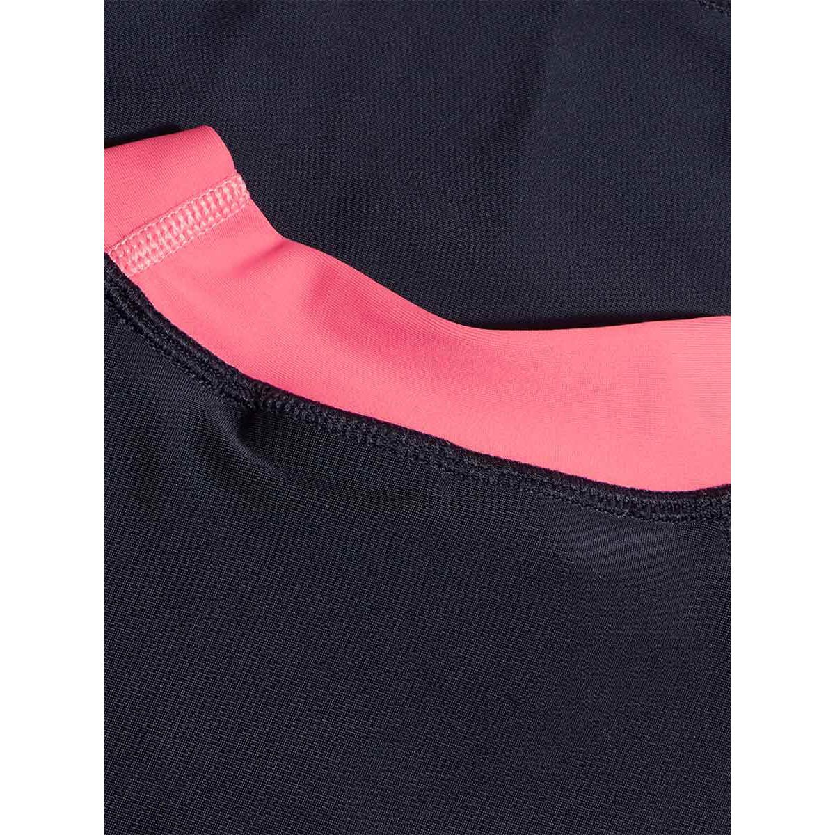 SPEEDO Colourblock Rash Top & Jammer Set Girls Swimsuit - Black - 11-12 YEARS