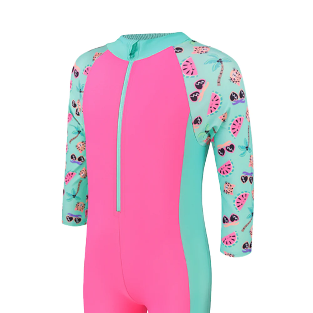 SPEEDO Protection All-In-One Girls Swimsuit - Pink - 2 YEARS