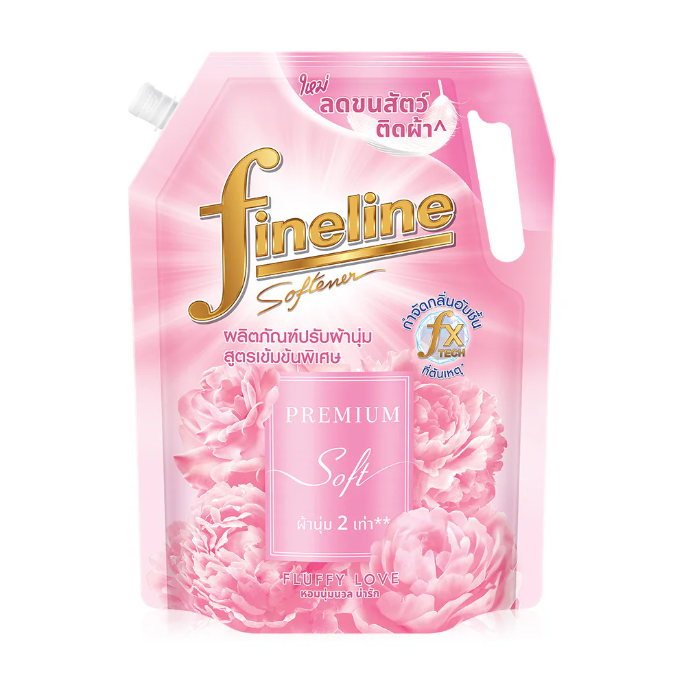 Fineline Fabric Softener Concentrated Premium Soft Fluffy Love Pink 1000 мл ( Expiration Date : 2026.04.21 ) — Fluffy Love