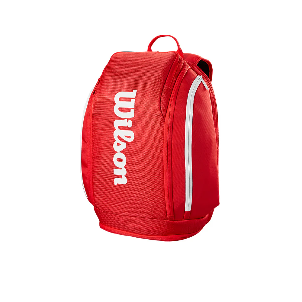 WILSON Super Tour Unisex Tennis Backpack - Red - ONE SIZE