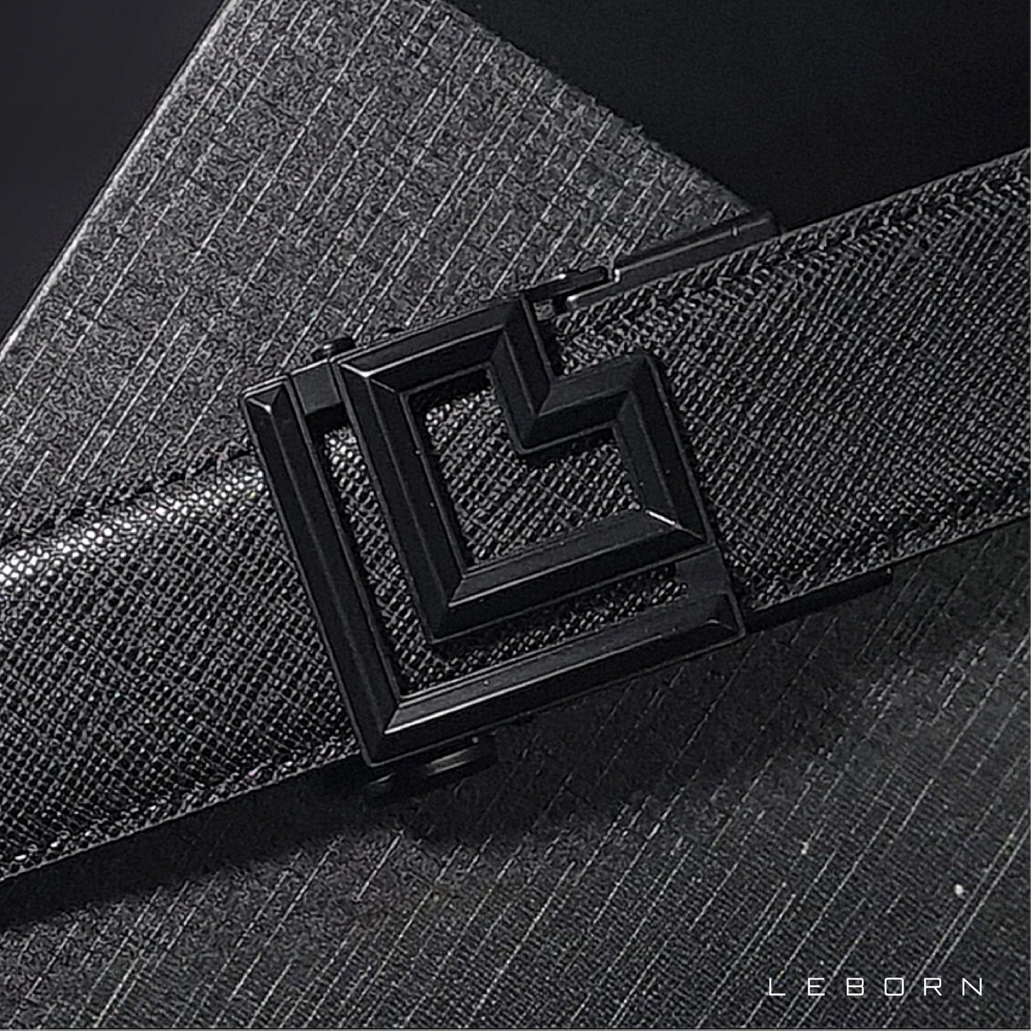 LEBORN เข็มขัด JIMMINES หัวเข็มขัดดำ - Multi Color - ONE SIZE - Black