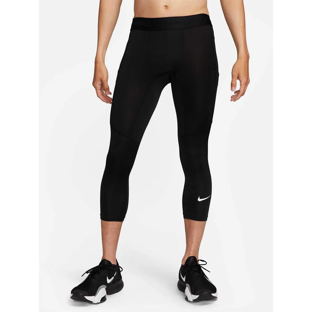 NIKE Pro Dri-FIT 3/4-Length Men's Compression Pants - Black - L (ASIAN SIZE)