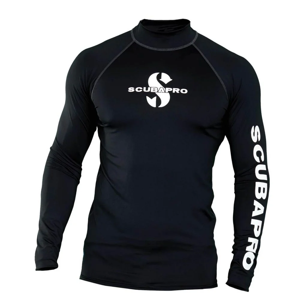 Scubapro Black Rash Guard UPF 50 - Men - Black - L