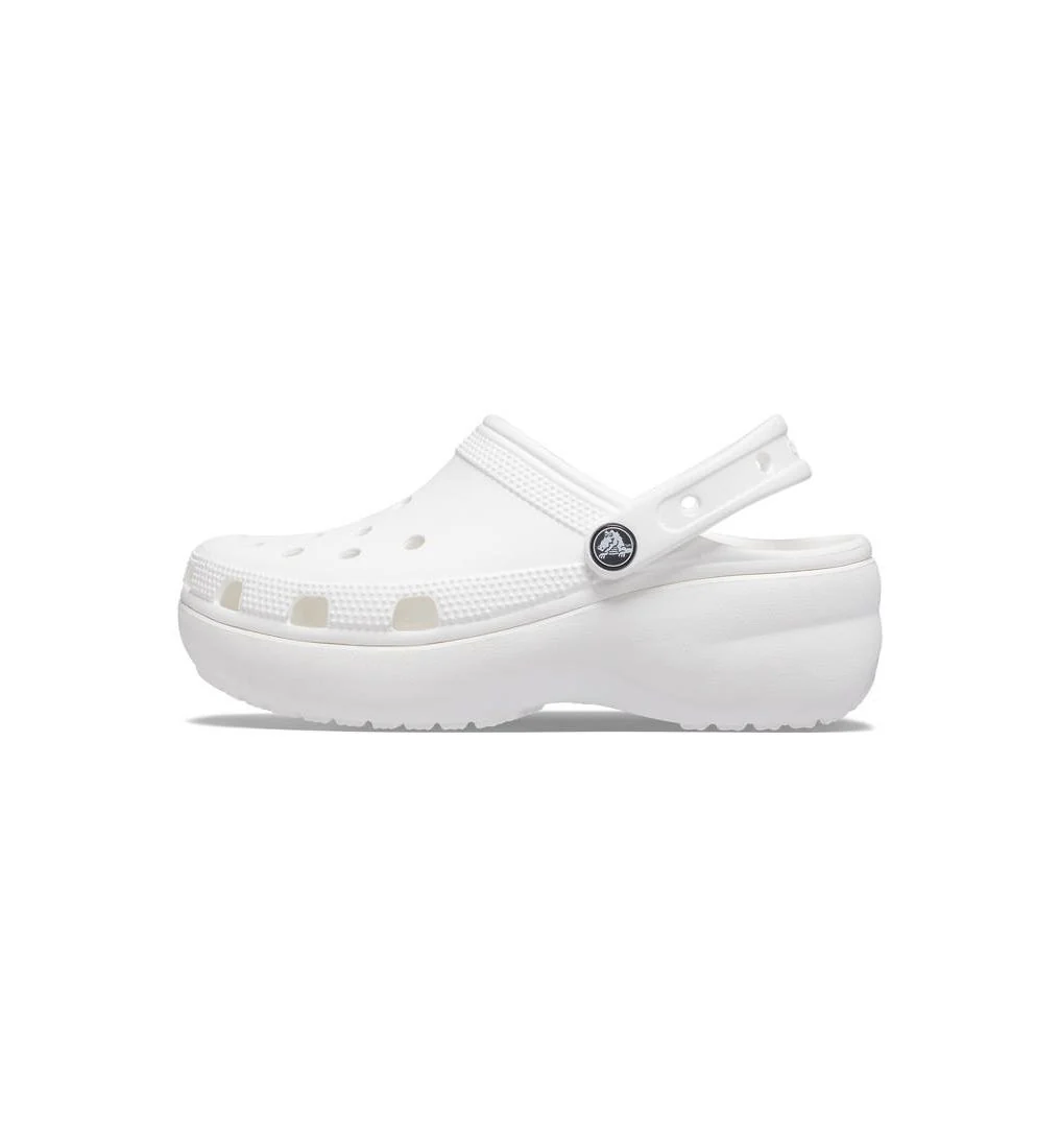Женские сабо Crocs Classic Platform Clog — цвет белый, Us W10