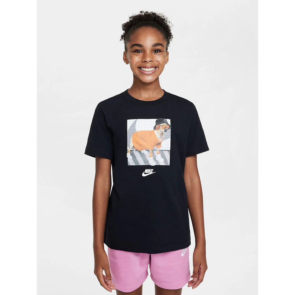 NIKE Sportswear Girls T-Shirt - Black - L (US SIZE)
