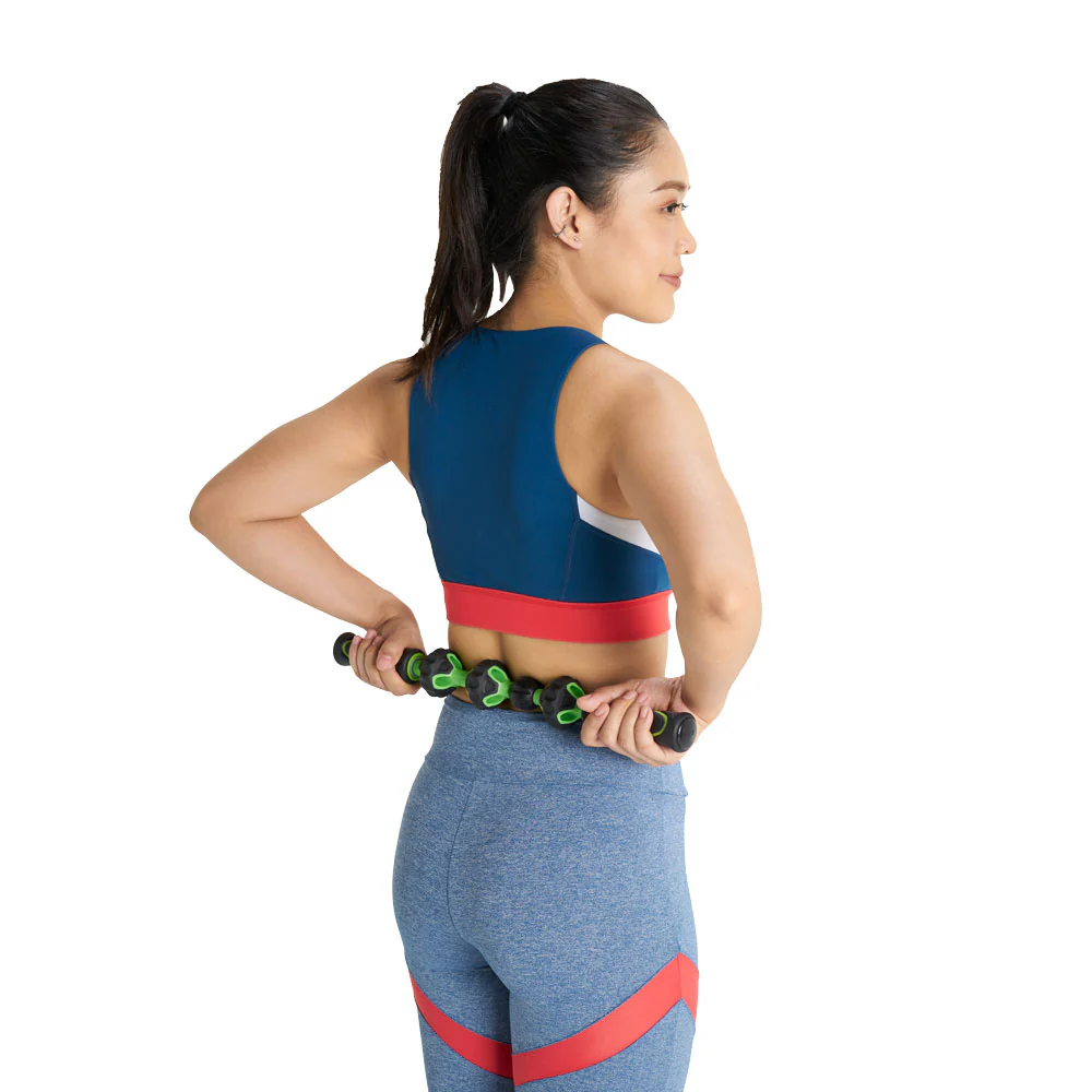 THAISPORTS ลูกกลิ้งนวดตัวแบบแท่ง ล้อกลาง เล็ก H-1423 สีดำ/เขียว - Multi color - ONE SIZE