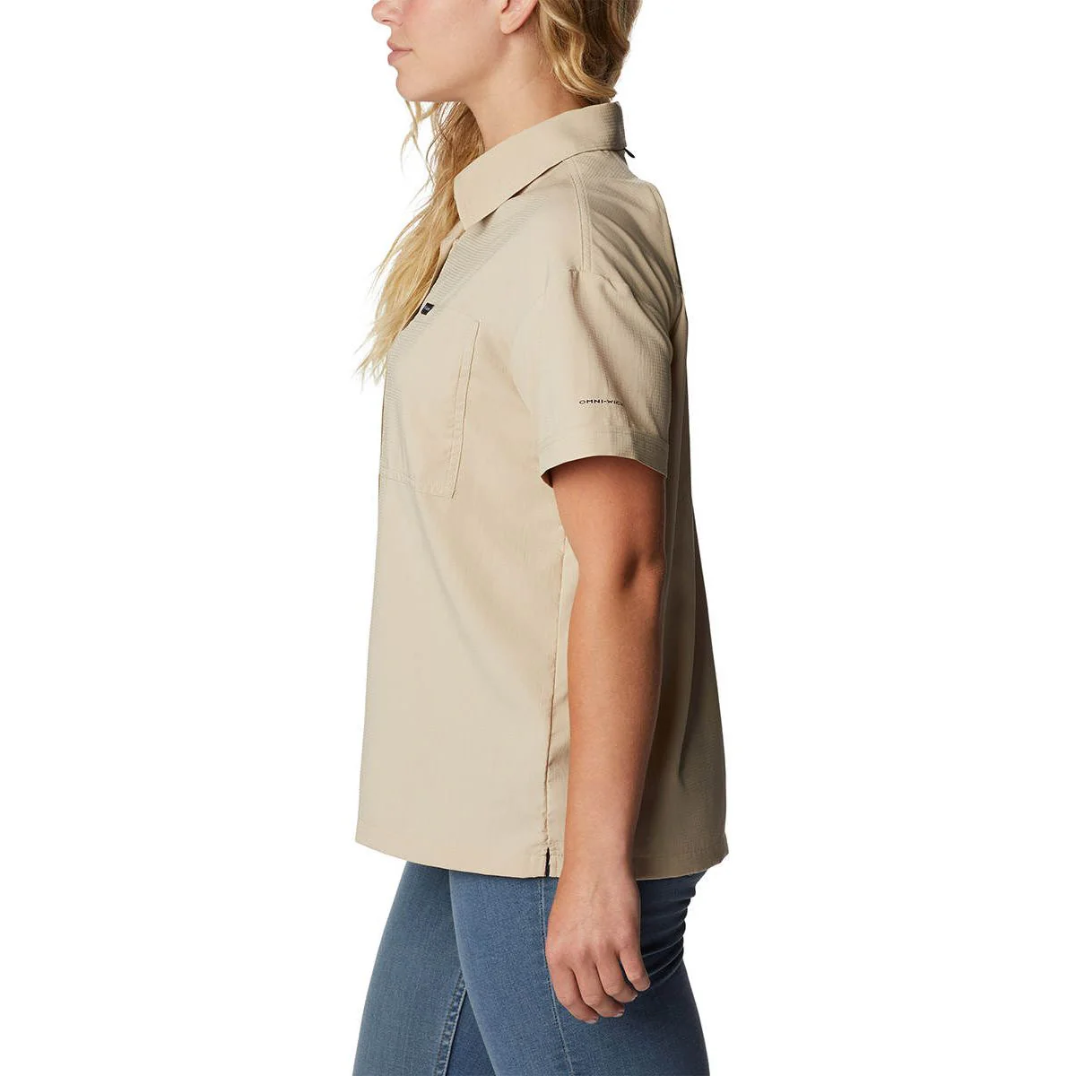 COLUMBIA Silver Ridge Utility™ Short Sleeve Women's Shirt - Beige - L (US SIZE)