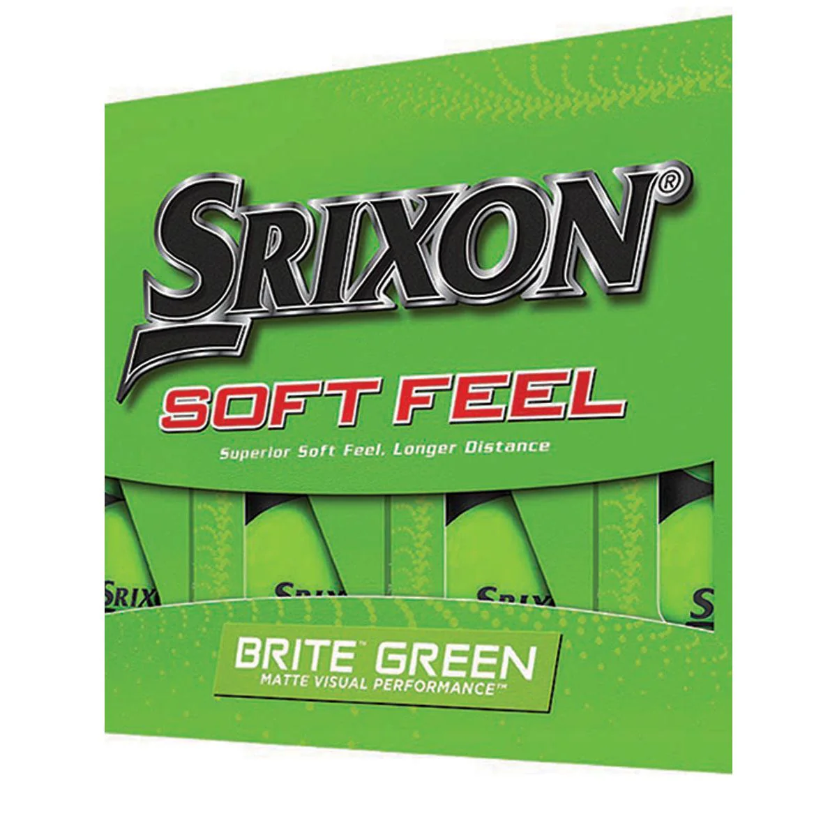 SRIXON Soft Feel 13 Brite Golf Balls - Green - ONE SIZE