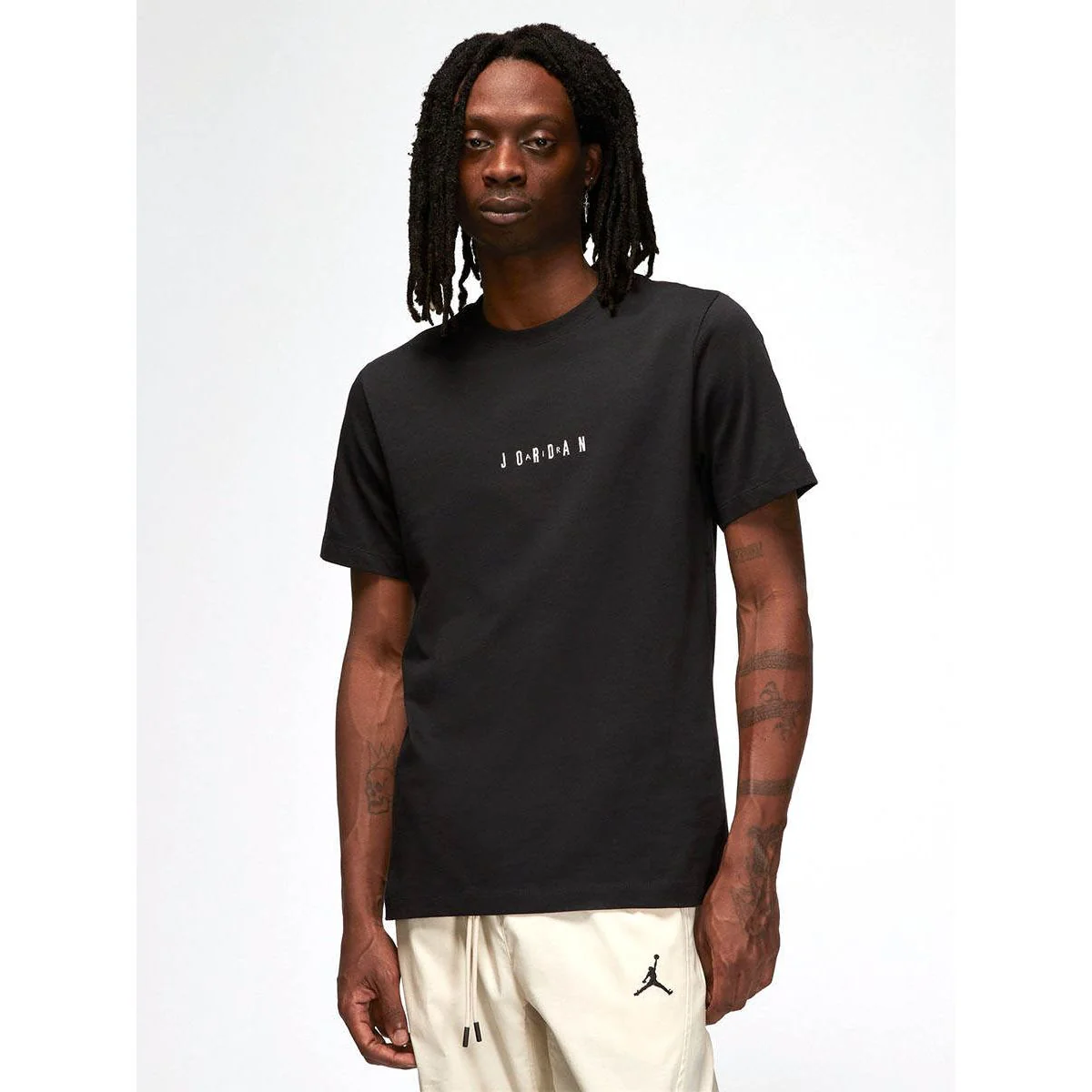 NIKE Jordan Air Men's Basketball T-Shirt - Black - 2XL (US SIZE)