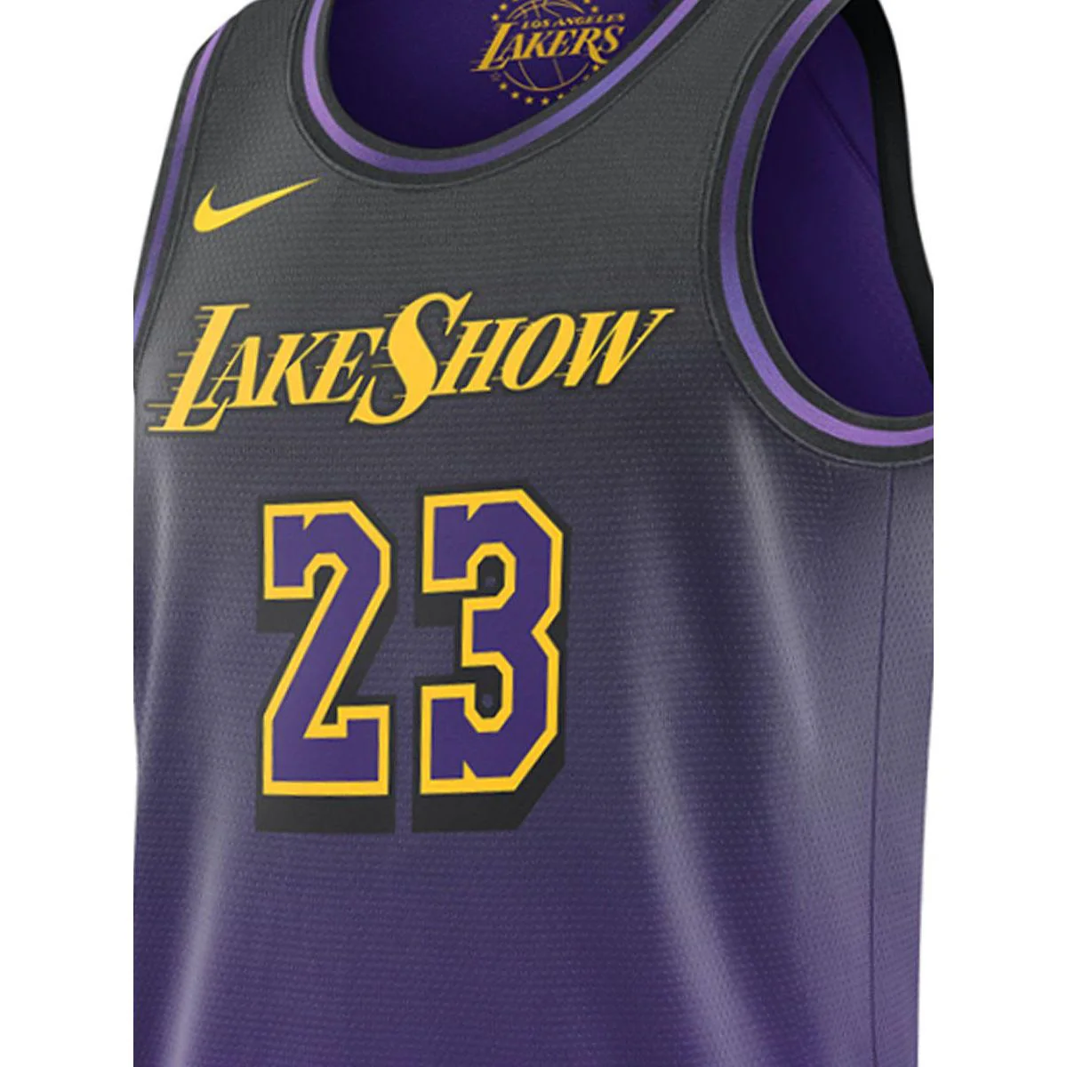 NIKE Men's Lebron James Los Angeles Lakers City Edition 2024/25 Basketball Jersey - Purple - 2XL (US SIZE)