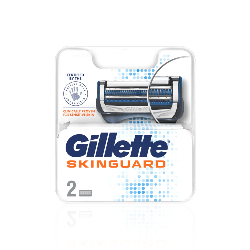 Gillette Skinguard Razor Blades Refill for Sensitive Skin [2pcs/Box]