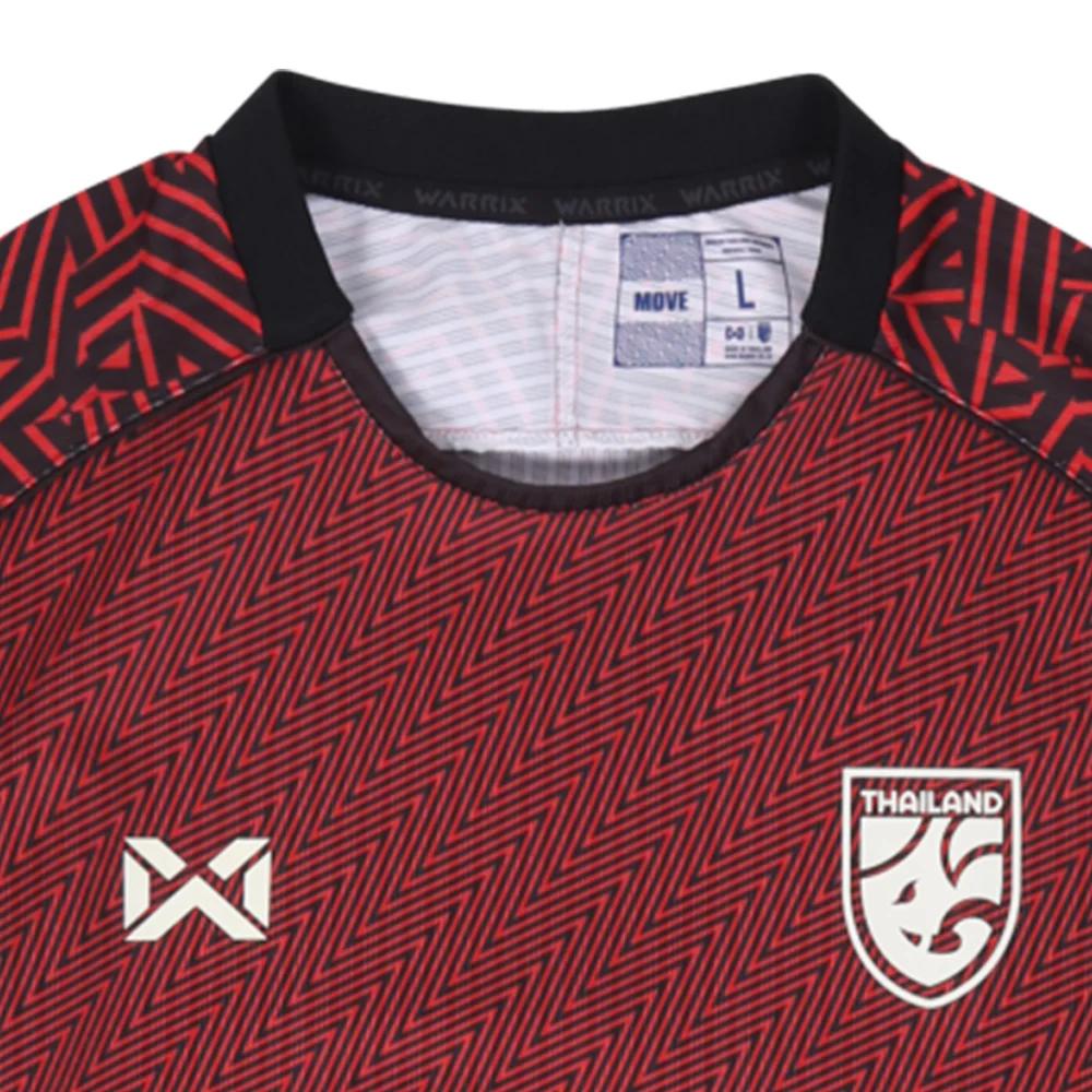 Warrix New Chapter — цвет красный, размер L (азиатский размер), Oversized Unisex Football Jersey