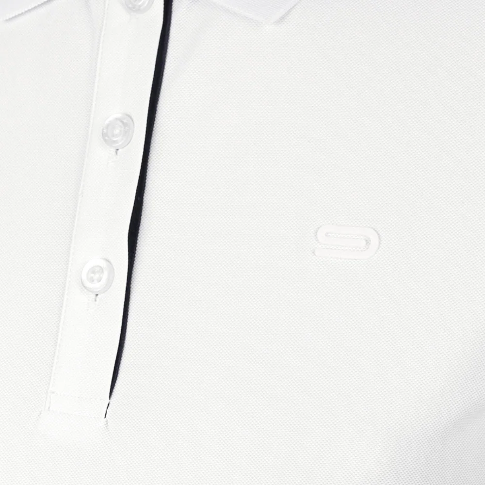 Женское поло для гольфа 9NINE Basic — цвет белый, размер L (американский размер)