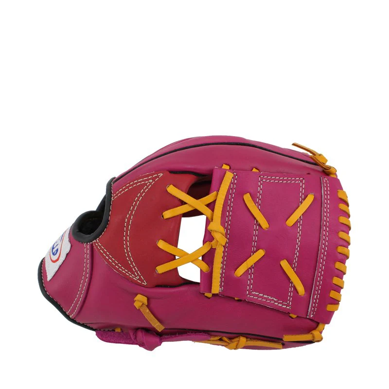 FBT Softball Gloves ถุงมือซอฟบอล Cross 11.25 นิ้ว Red หนังแท้ 74428 - Red - One size