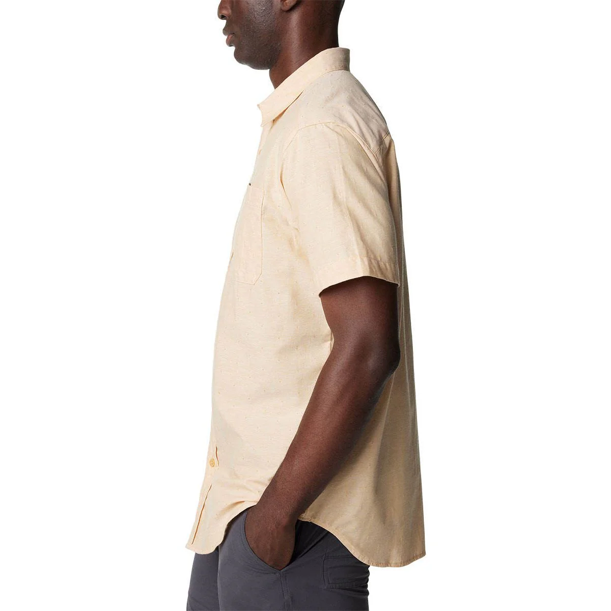 COLUMBIA Rapid Rivers™ Novelty Short Sleeve Men's Shirt - Brown - 2XL (US SIZE)