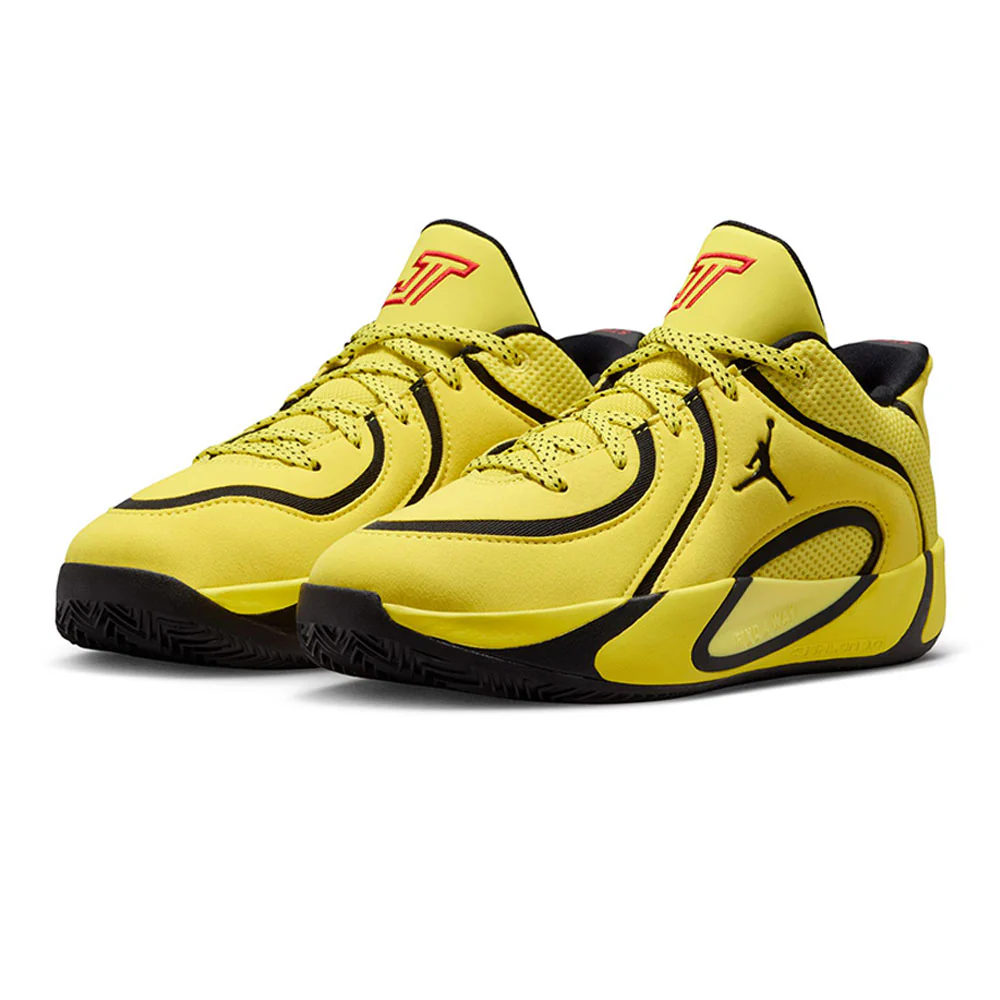 NIKE Tatum 4 Kids Basketball Shoes - Yellow - 4 Y