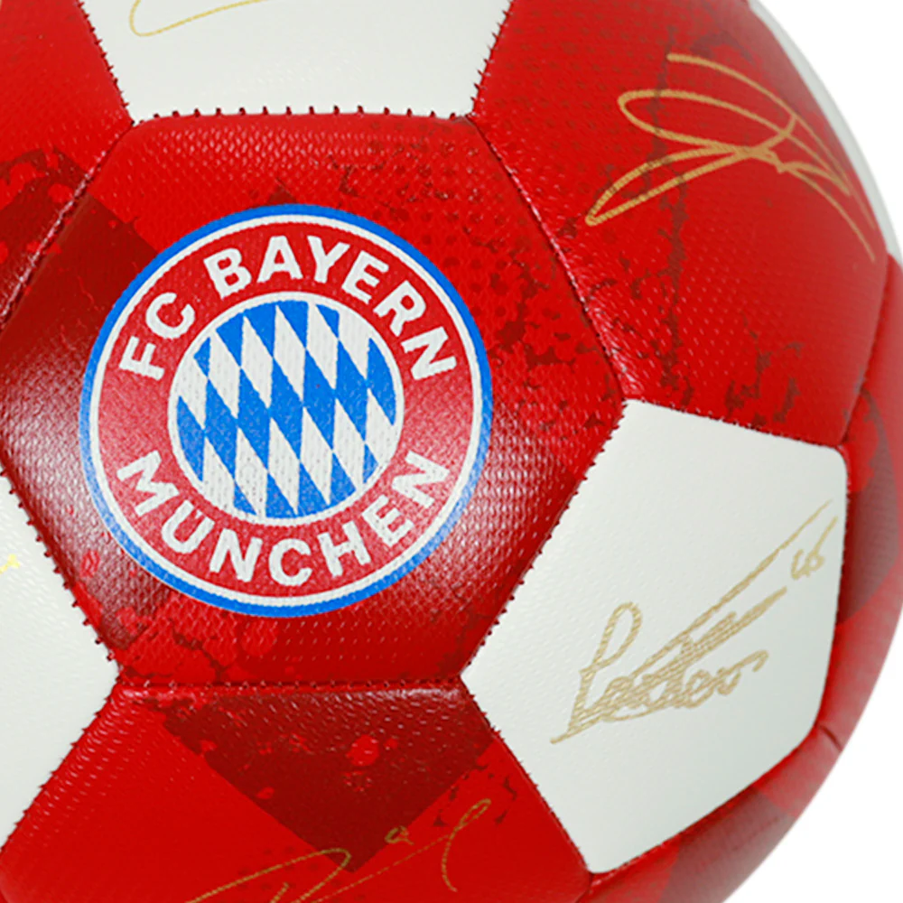 FC BAYERN MUNCHEN Player Signed Football Ball - Red - ONE SIZE