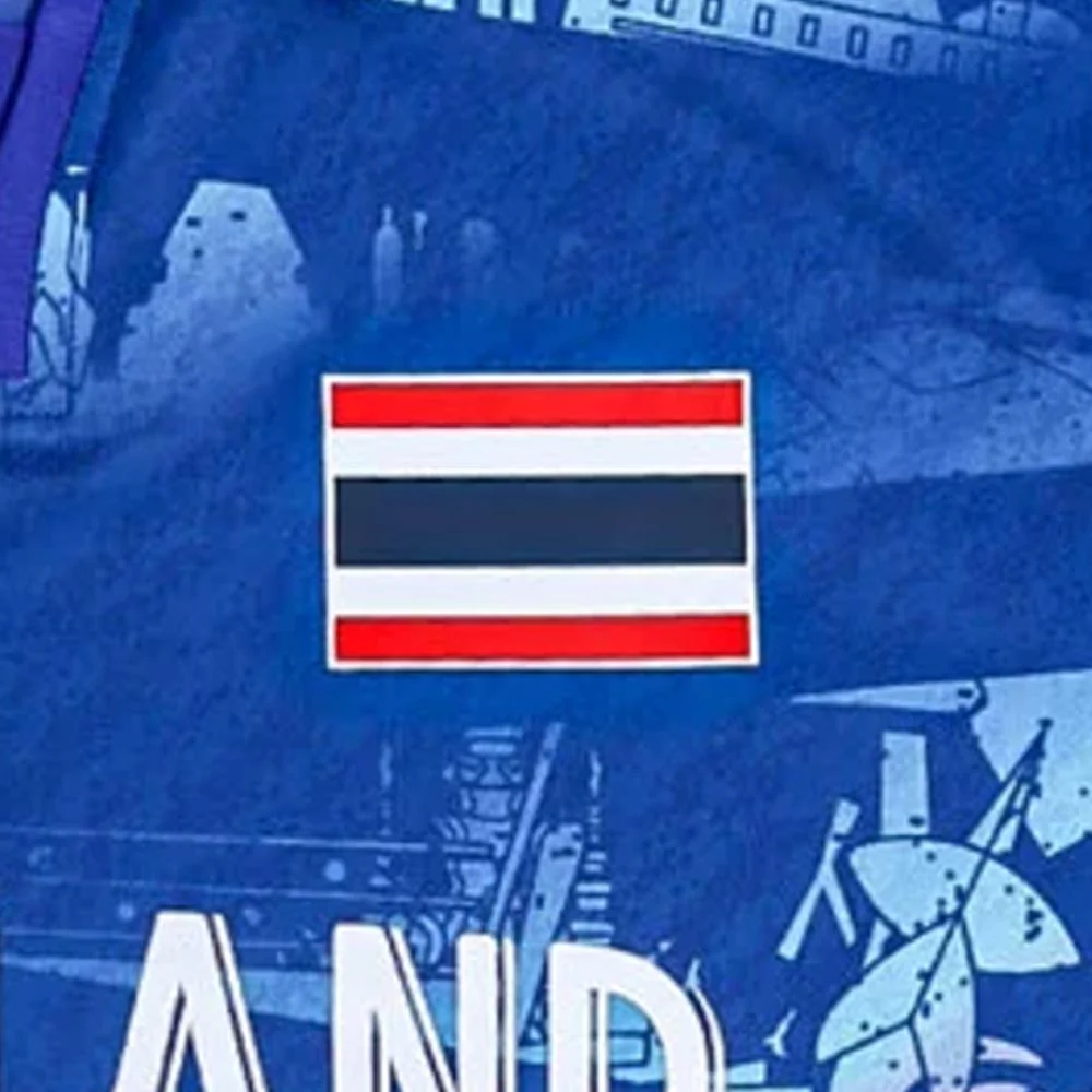 Мужское поло Grand Sport Thai National Team Sea Games 2025 E-Sports — цвет синий, размер 2XL (азиатский размер)