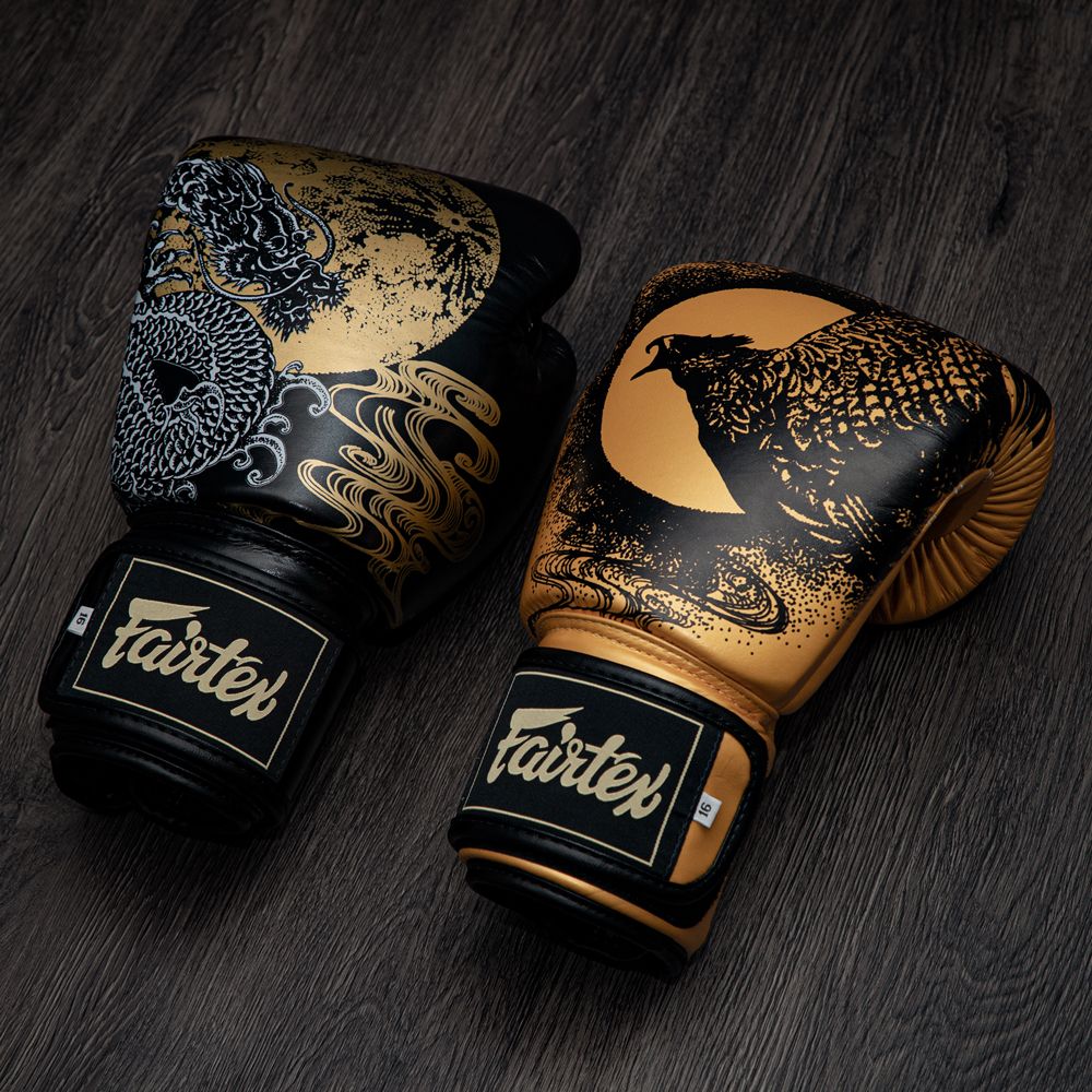 "Harmony Six" Boxing Gloves - Gold - Gold - 10 oz