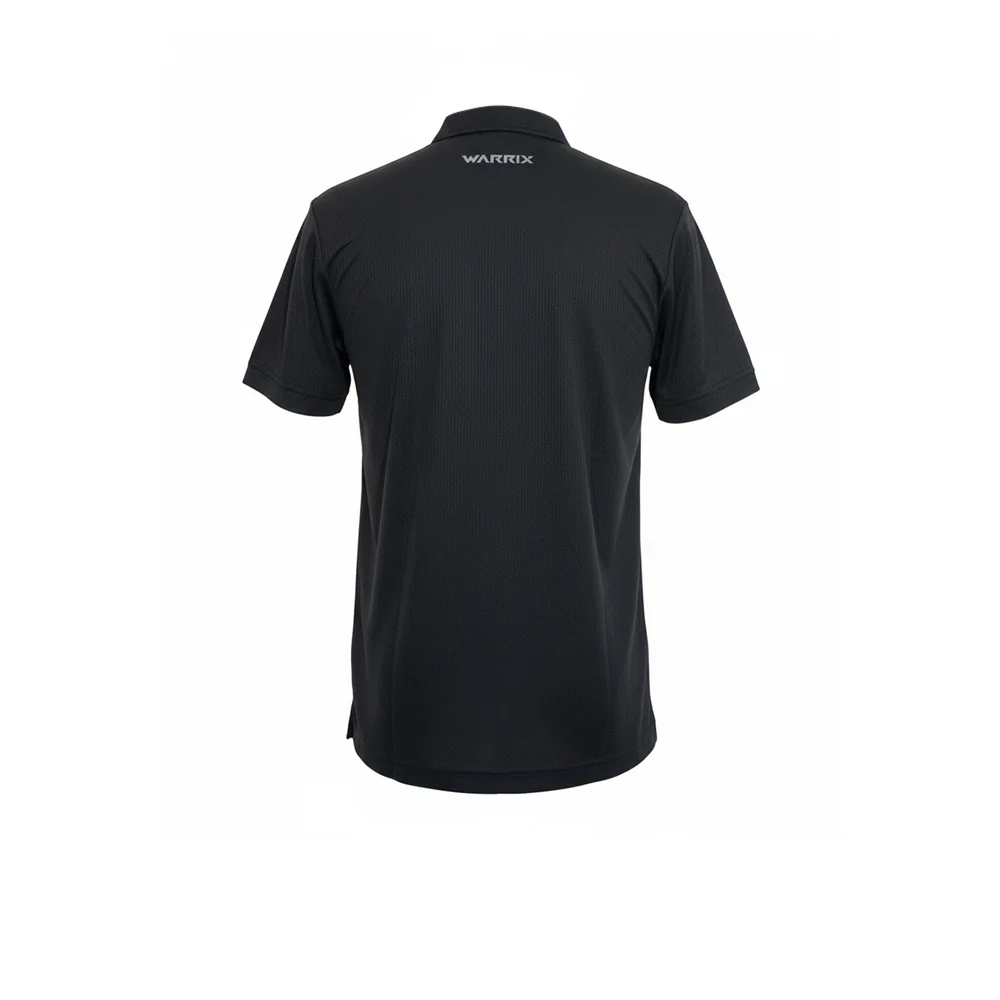 WARRIX Bubble ll Unisex Polo Shirt - Black - 2L