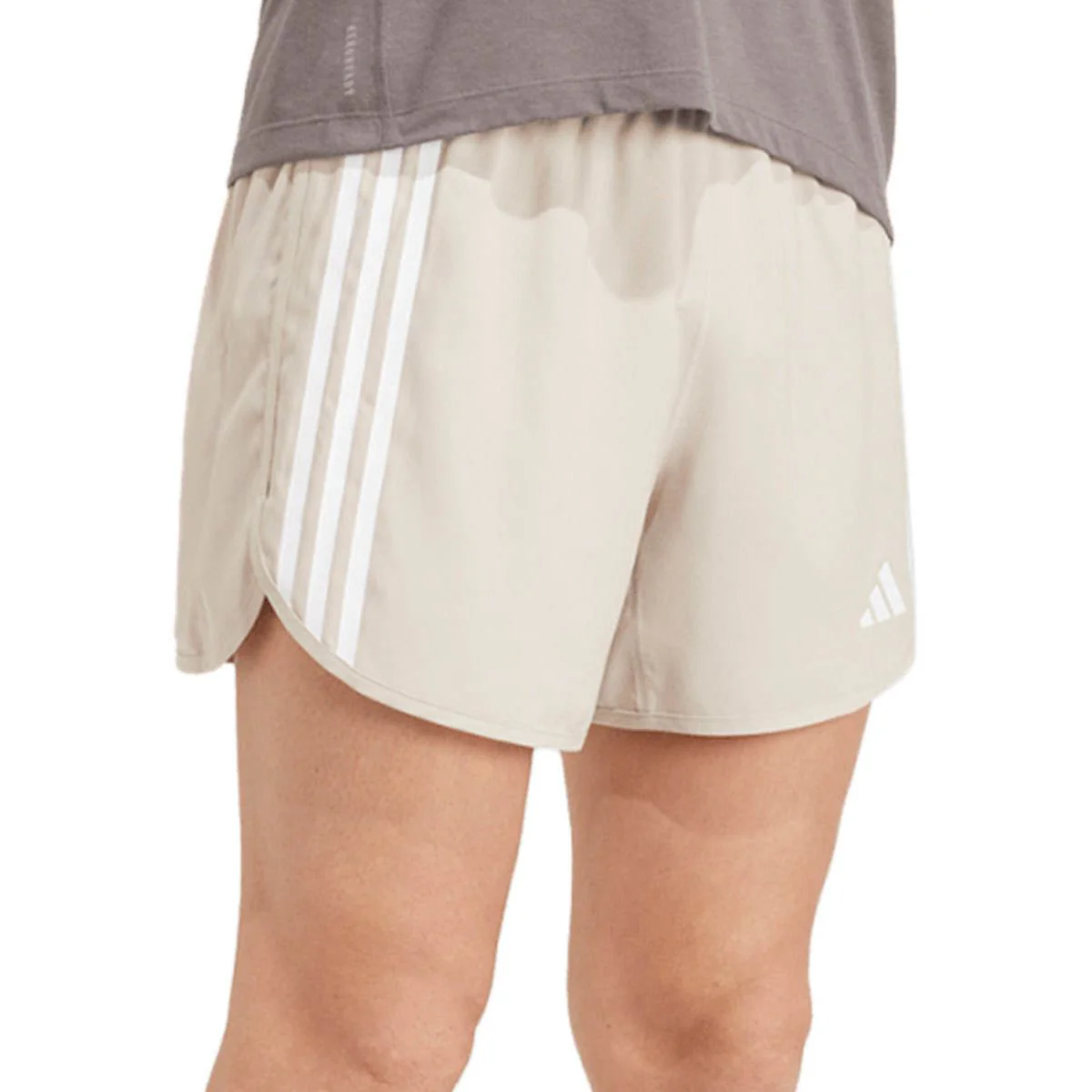 Мужские беговые шорты Adidas Own The Run 3-Stripes — цвет кремовый, размер 2XL (азиатский размер)