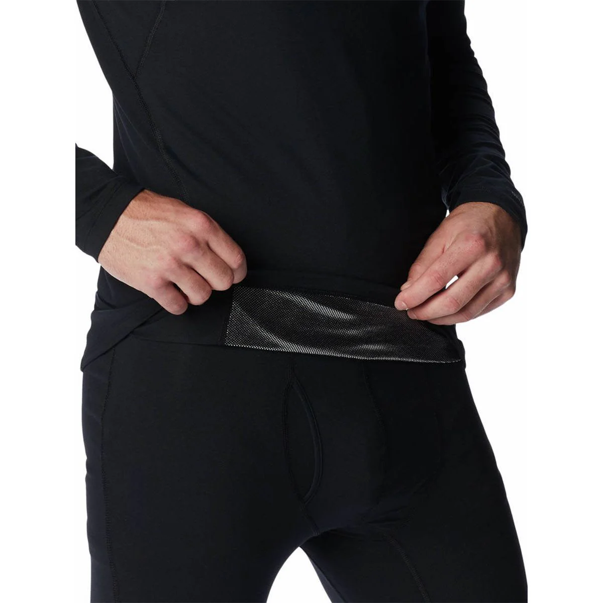 COLUMBIA Omni-Heat Midweight Men's Hiking Baselayer - Black - 2XL (US SIZE)