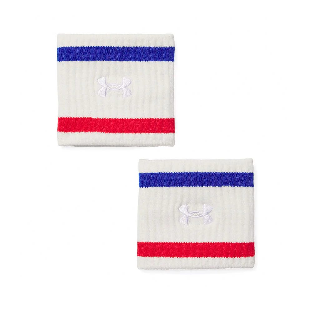 Under Armour Lightweight Terry Unisex Wristbands — цвет белый, размер единый размер