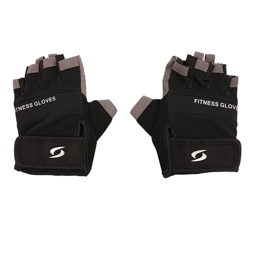 S SPORTS Fitness Men's Training Gloves - Black - L (US SIZE)