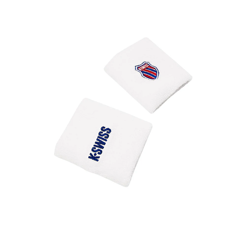 K-SWISS KSWFW24WBWHT Unisex Wristbands - White - ONE SIZE