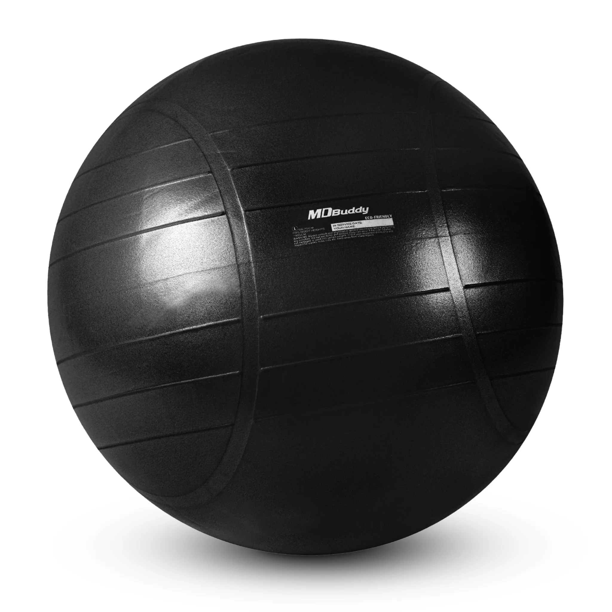 MDBuddy ลูกบอล Commercial Gym Ball ขนาด 75CM (MD1281-75MM) - Black - ONE SIZE