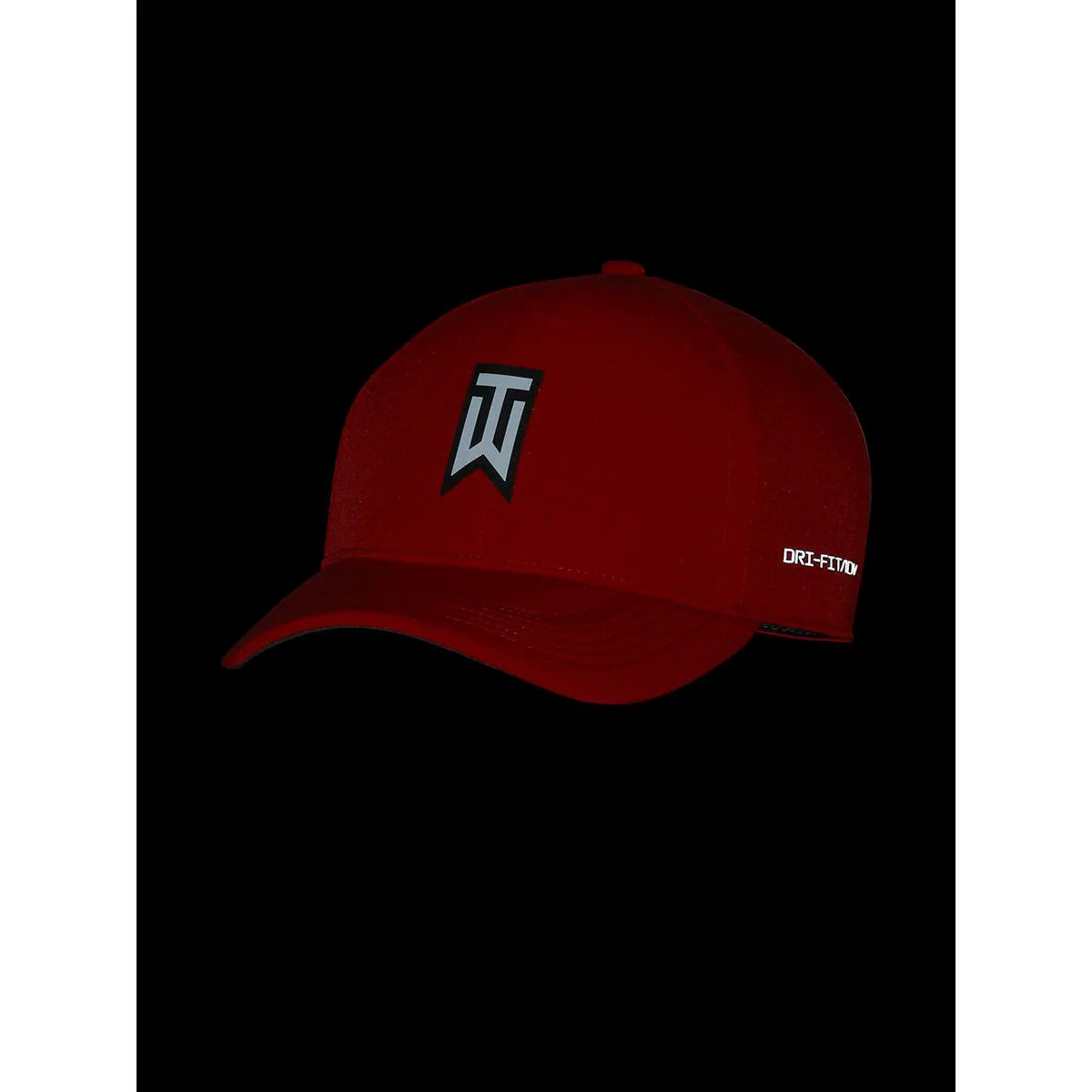 Кепка унисекс Nike Tiger Woods Dri-FIT Adv Club Golf — цвет красный, размер L/XL (американский размер)