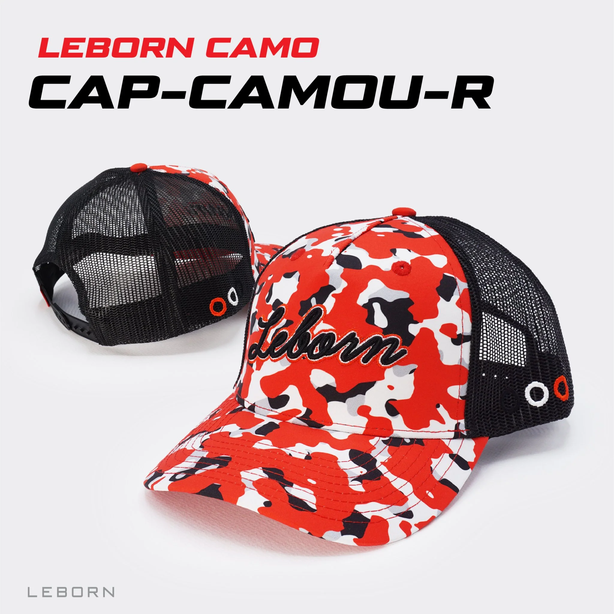 LEBORN CAMOU FLAGE Collection หมวกแก๊ป ลายพราง - Multi color - Free Size - Grey