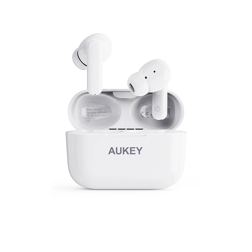 Aukey EP-M1 Wireless Earphone — цвет белый, размер единый размер
