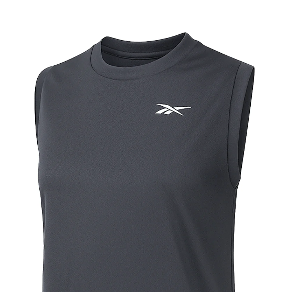 REEBOK ID Basketball Mesh Women's Training Tank - Black - L (US SIZE)