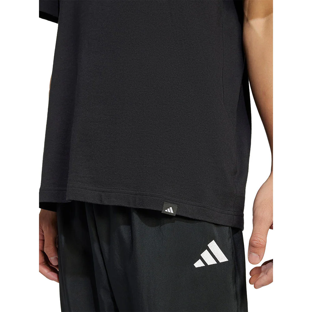 ADIDAS Lounge Slide Graphic Men's T-Shirt - Black - 2XL (ASIAN SIZE)