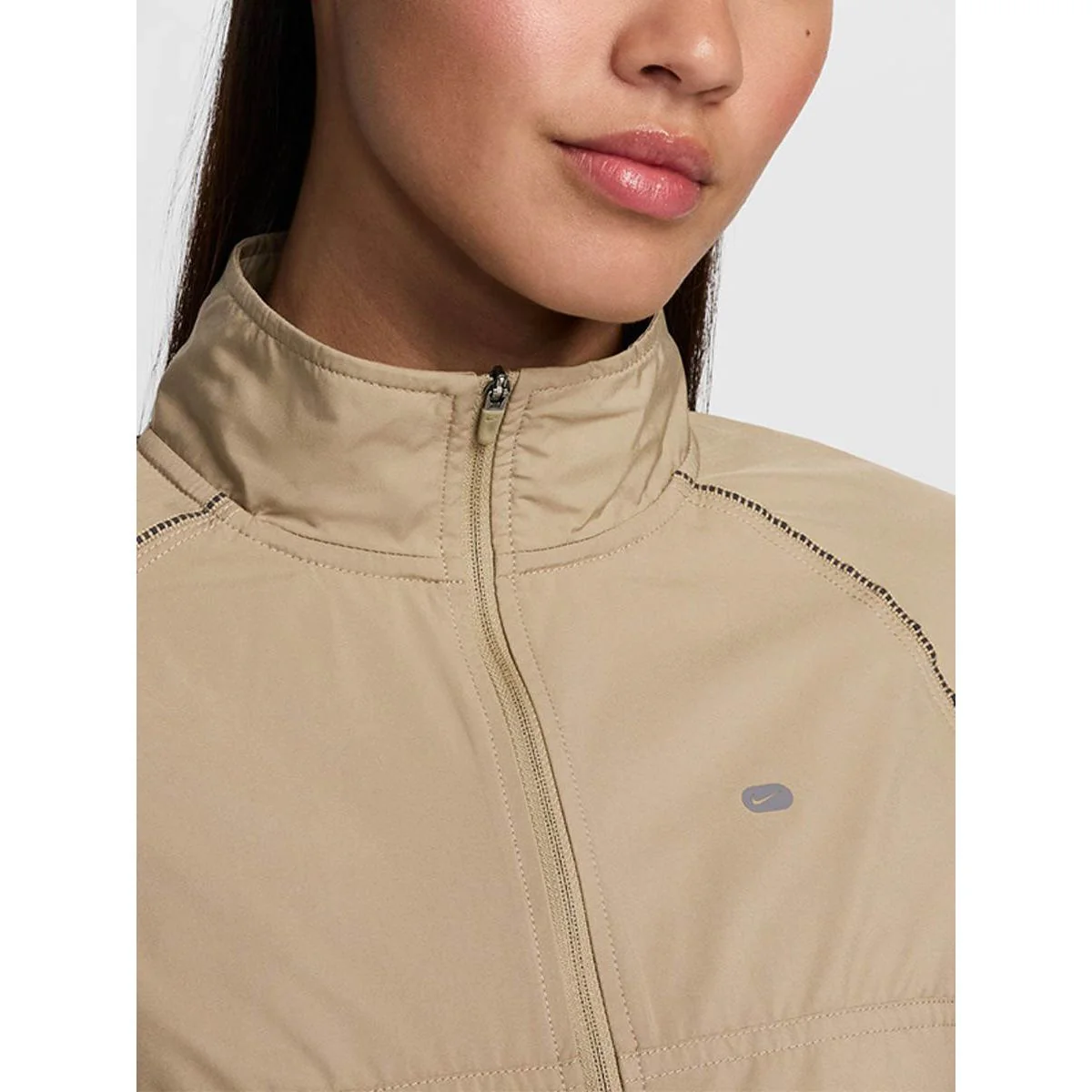 NIKE HJ6990 Women's Running Jacket - Brown - L (US SIZE)