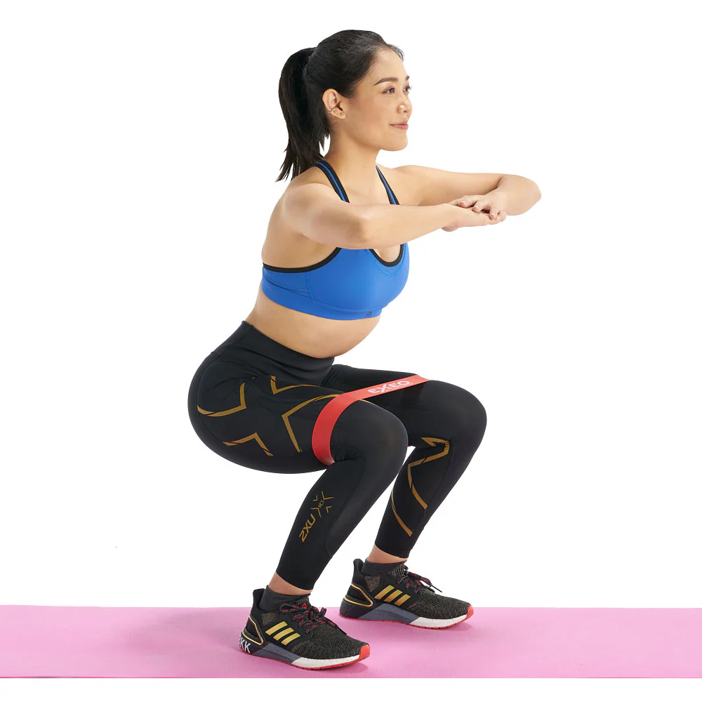 EXEO Mini Band แถบยางบริหารแบบห่วงสั้น สีแดง/เหลือง คู่ - Multi color - ONE SIZE