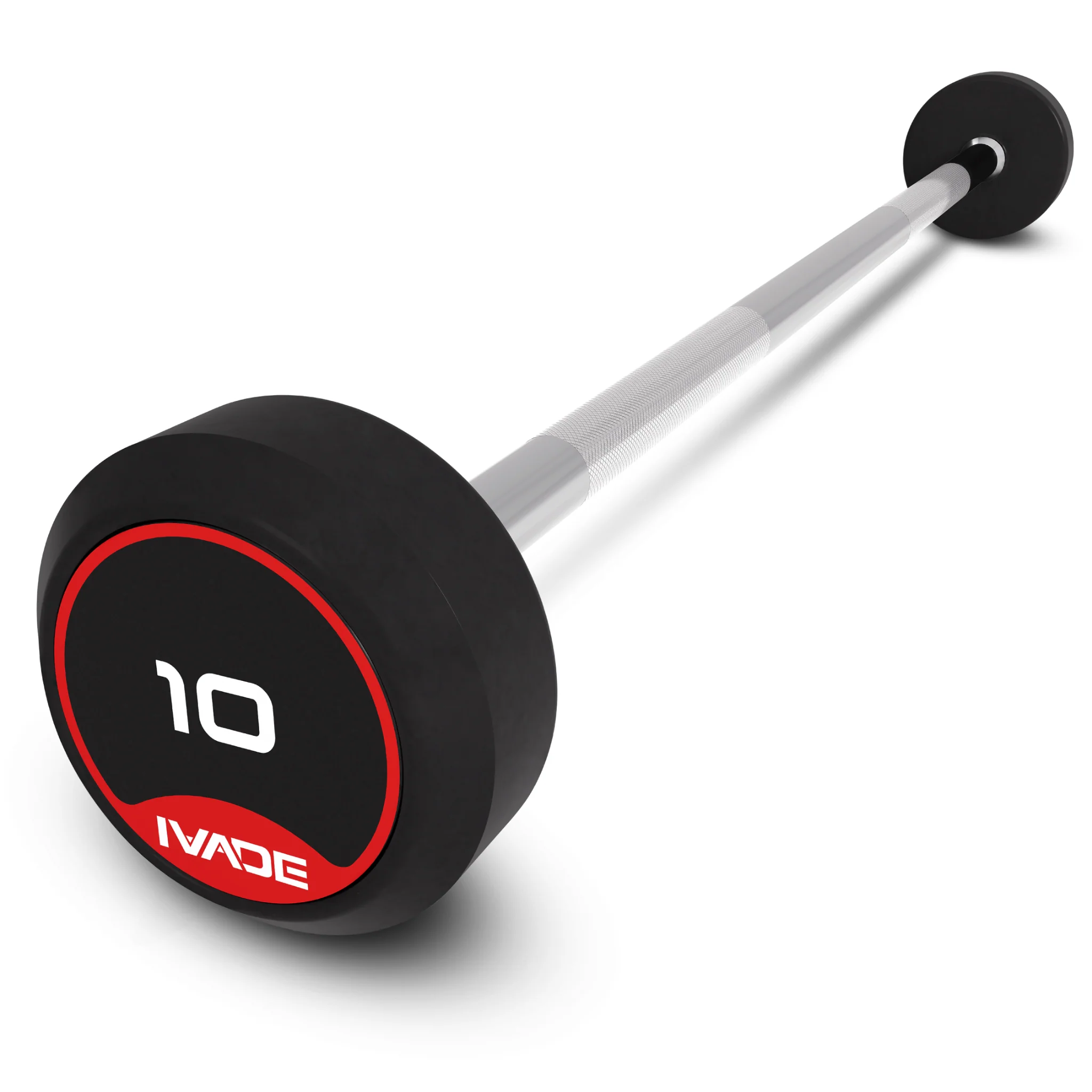 บาร์เบล แกนตรง หุ้มยาง IVADE (MD3009) - Black - 10KG