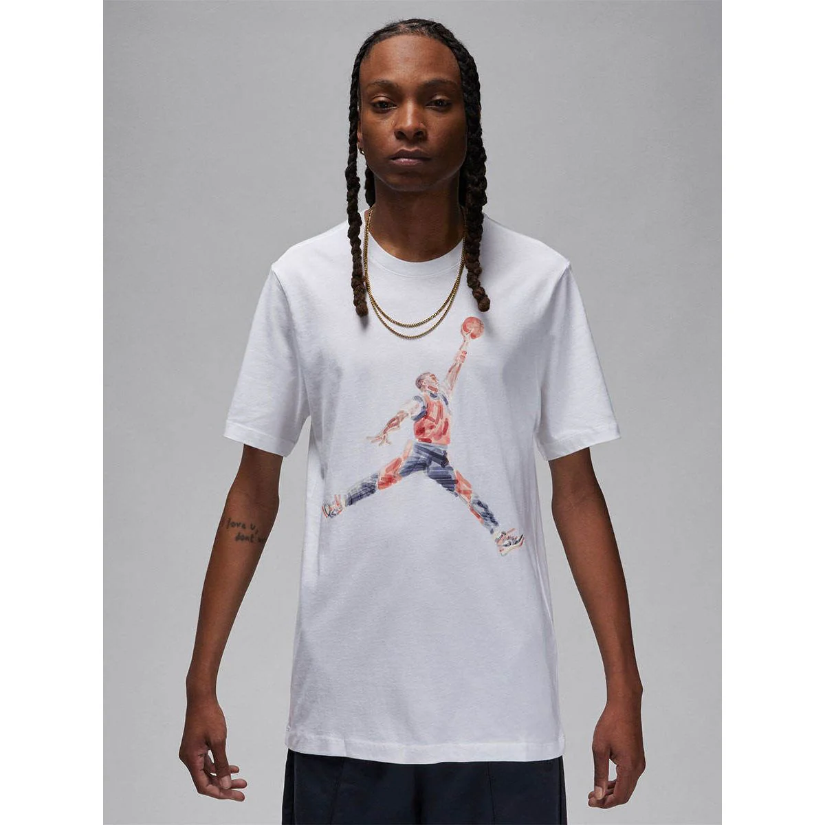 Мужская футболка Nike Jordan Brand Basketball — цвет белый, размер 2XL (американский размер)