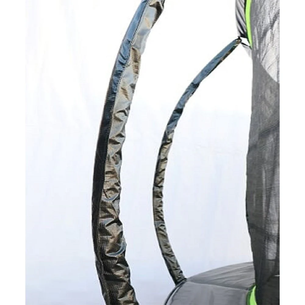 Smartplayonly แทรมโพลีนที่กระโดด ซุปเปอร์พรีเมียม ขนาด 8 ฟุต แถมฟรีแป้นบาส สีเขียว - Green - One Size